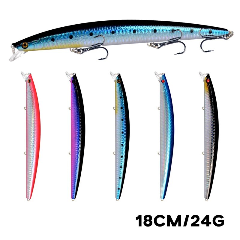Fishing Equipment On Sale - Minnow-Angelköder, Laser-harter künstlicher Köder, 18 cm,