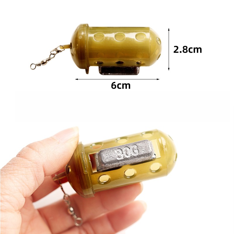 Fishing Equipment Set - 6-teiliges Karpfenangel-Methodenfutterkörbchen-Set mit Gewichtsködertasche 30-50g Köderkorb
