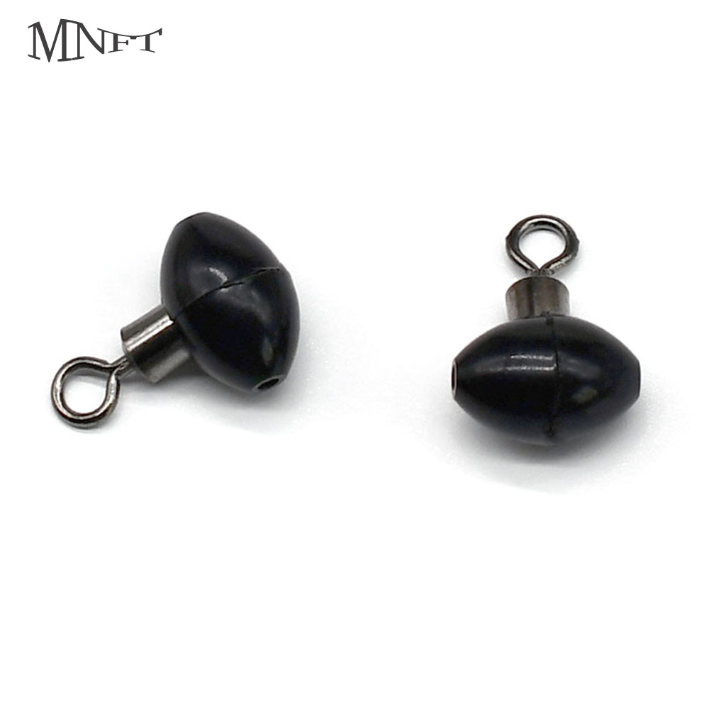 Fishing Equipment On Sale - MNFT 10 Stück Riemenscheiben-Schwenkrig-Perlen, schwarz, für