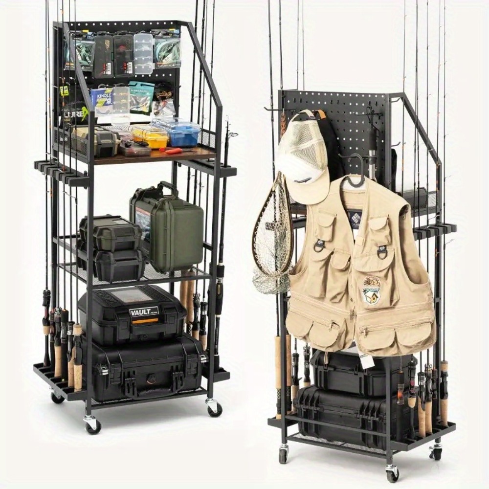 Fishing Equipment Basics - Angelrutenhalter für die Garage, Angelrutenhalter für