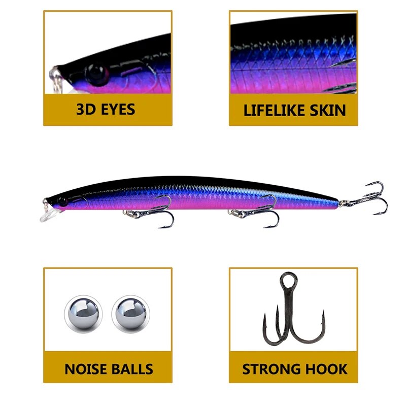 Minnow-Angelköder, Laser-harte – Fishing Equipment On Sale Bewertung und Preis