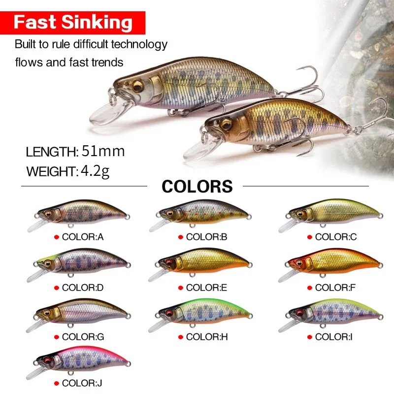 1pc Japan Design 51mm 4,2g Sin – Quality Fishing Equipment Bewertung und Preis